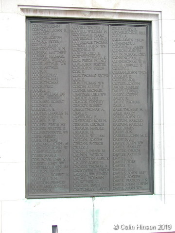 The War Memorial at Middlesbrough.