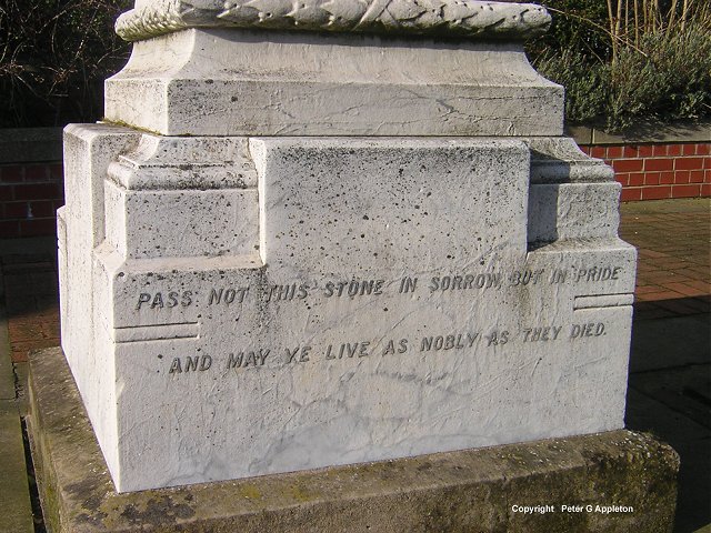The World War I War Memorial at North Skelton