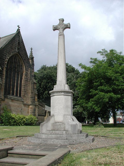 The 1914-1918 and 1939-1945 War Memorial near Northallerton Church.