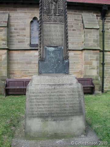 The War Memorial in the Churchyard at Robin Hood's Bay.