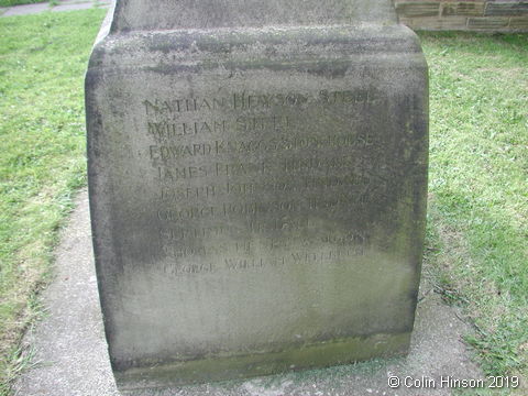 The War Memorial in the Churchyard at Robin Hood's Bay.