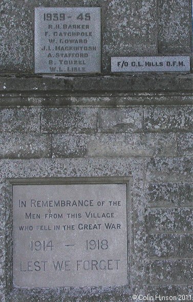 The War Memorial at Romanby.