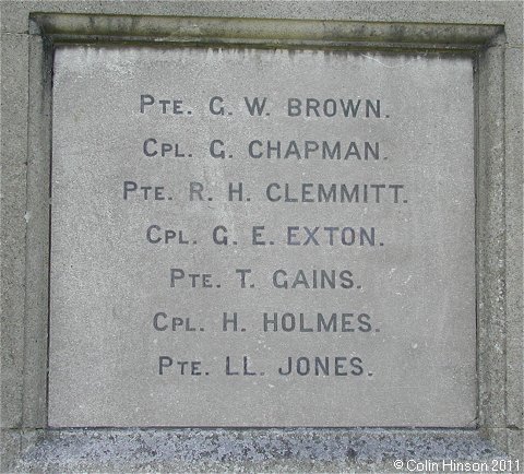 The War Memorial at Romanby.