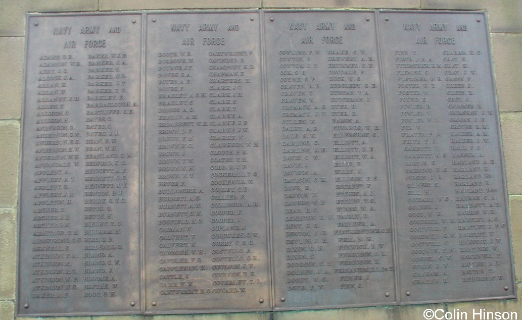 The 1914-19 War Memorial on the summit of Oliver's Mount, Scarborough.