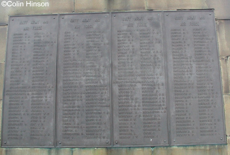 The 1914-19 War Memorial on the summit of Oliver's Mount, Scarborough.