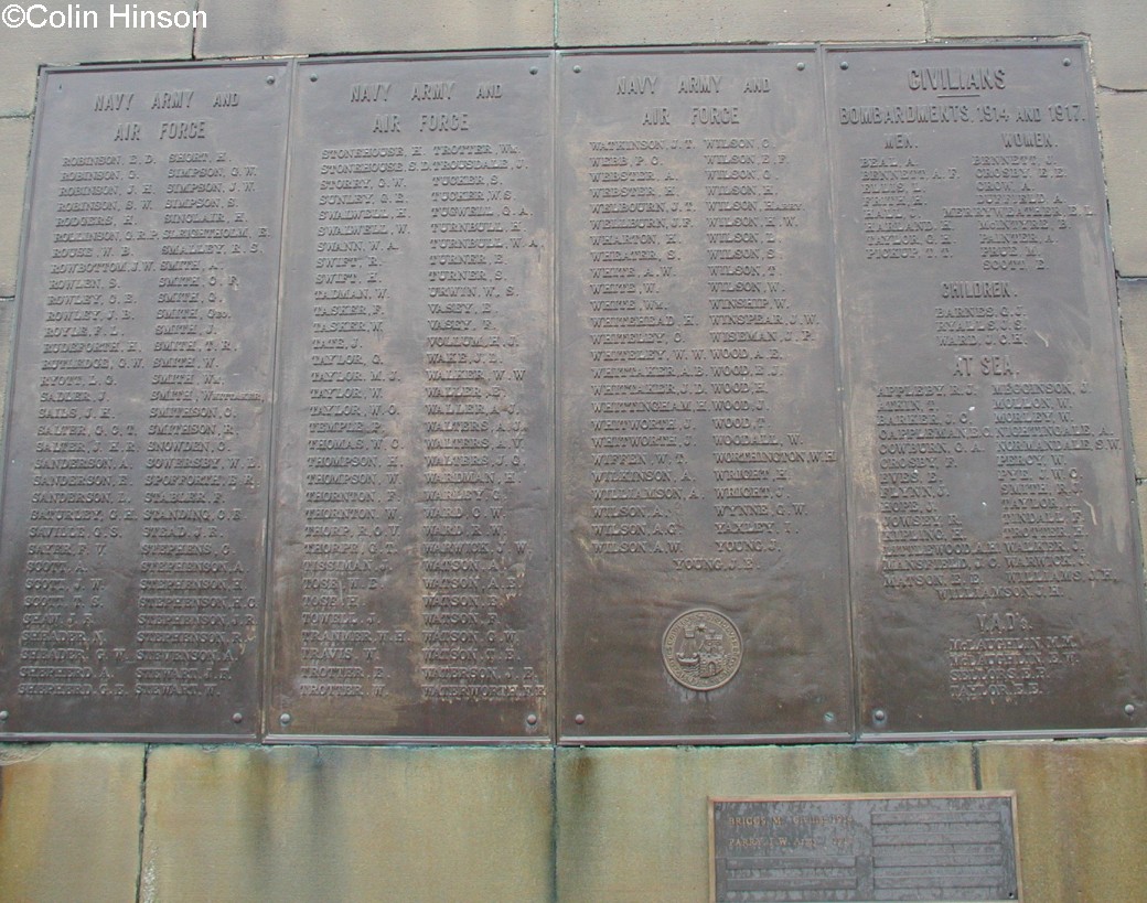 The 1914-19 War Memorial on the summit of Oliver's Mount, Scarborough.