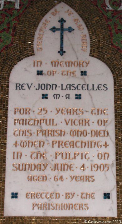 The Lascelles Monumental Plaque