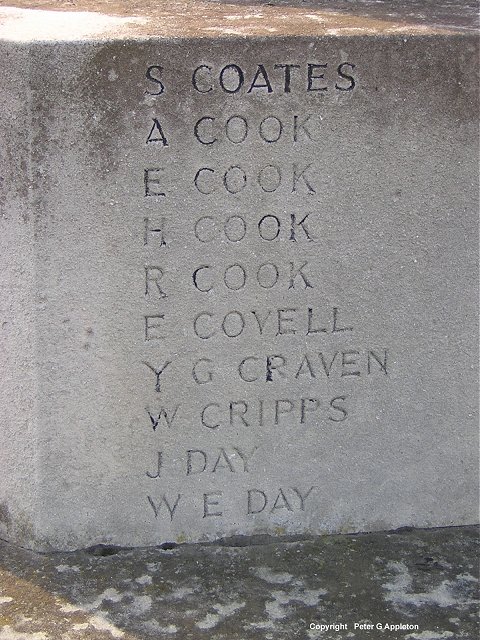 The World Wars I and II memorial at Skelton in Cleveland