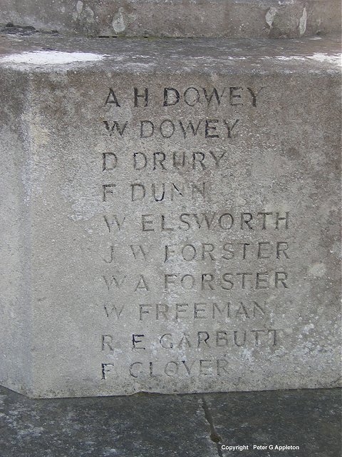 The World Wars I and II War Memorial at Skelton in Cleveland