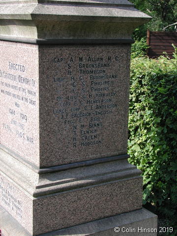 The War Memorial at Sleights.