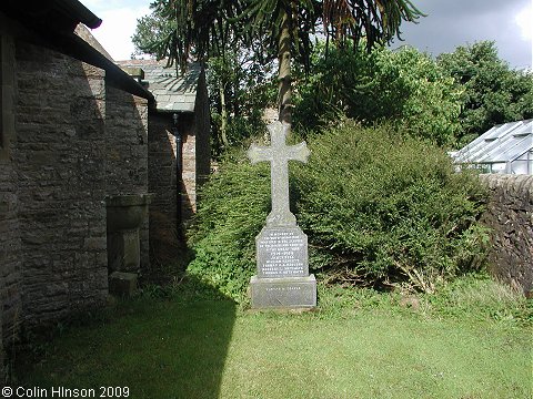 The World Wars I and II War Memorial in the Churchyard at Stalling Busk.