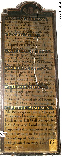 The further list of benefactions in St. Andrew's Church, Aldborough.