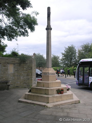 The War Memorial next to the Church-yard at Almondbury.