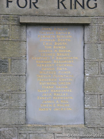 The War Memorial next to the Church-yard at Almondbury.