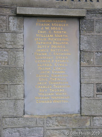 The War Memorial next to the Church-yard at Almondbury.