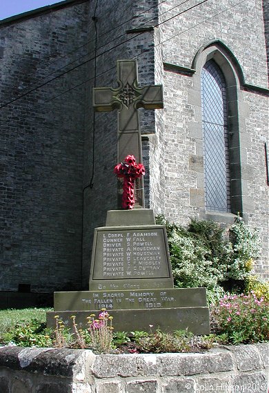 The World War I and World War II War Memorial at Arkendale.