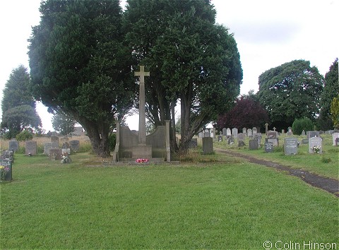 The War Memorial in the cemetery at Austwick, for the two World Wars.