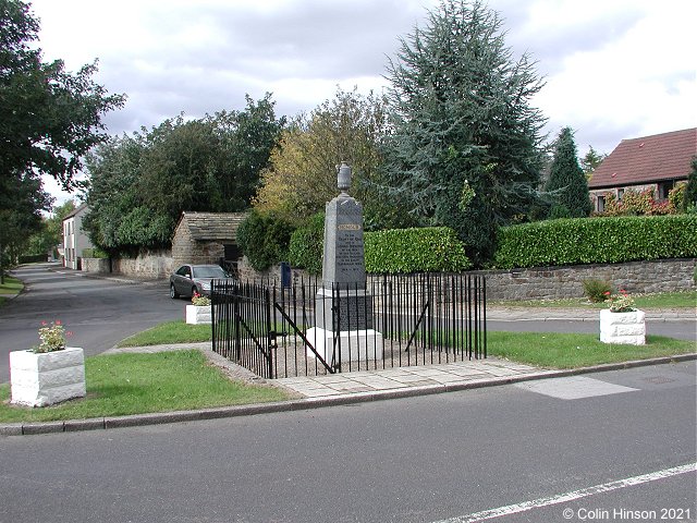The World War I Memorial at Billingley.