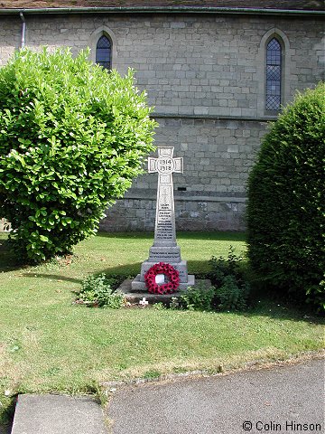The 1914-18 and 1939-45 War Memorial in St. John's Churchyard, Bishop Monkton