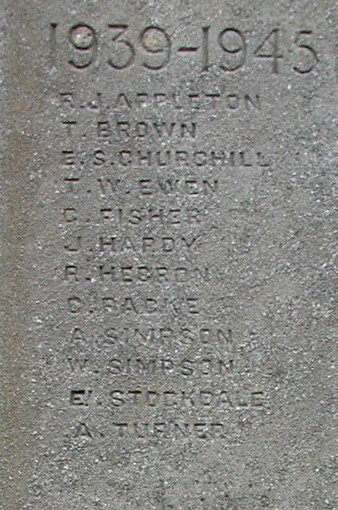 The World Wars I and II War Memorial at Bramham.