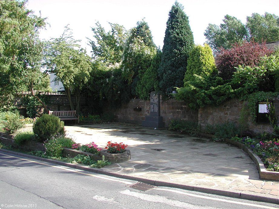 The World Wars I and II memorial at Bramhope