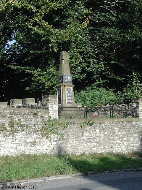 The World War I and World War II War Memorial at Brotherton.