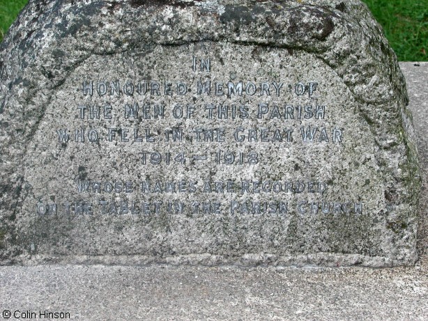 The War Memorial at Clapham.