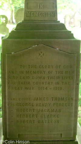 The War Memorial at Coniston Cold.