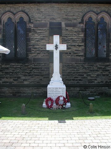 The War Memorial in the Churchyard at Christ Church.