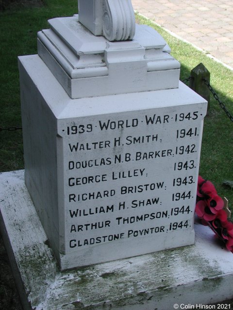 The War Memorial in the Churchyard at Christ Church.