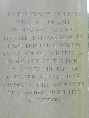 The War Memorial at Dunsop Bridge