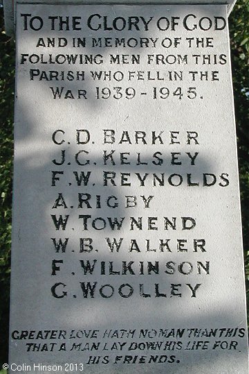 The World War I and II War Memorial at Fairburn