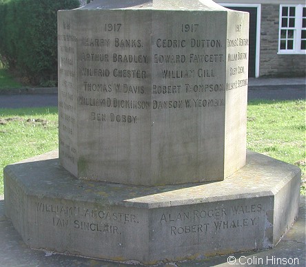 The War Memorial at Gargrave.