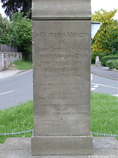 The War Memorial at Goldsborough.