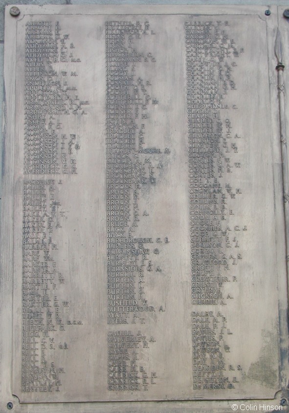 The War Memorial in the centre of Harrogate.