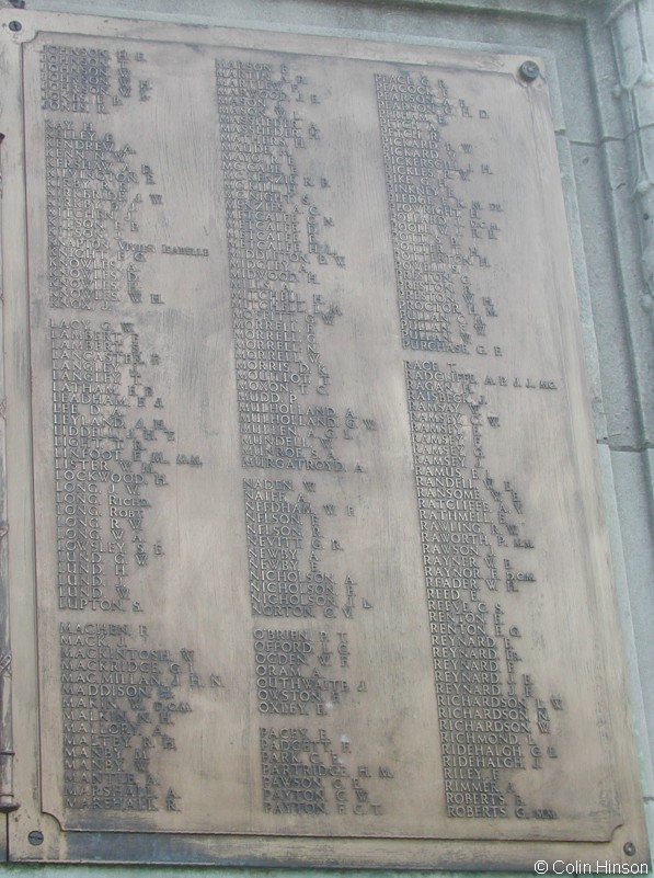 The War Memorial in the centre of Harrogate.