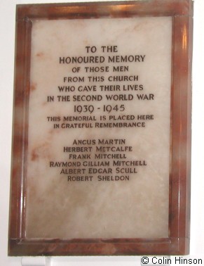 The Memorial plaque in Haworth Parish Church.