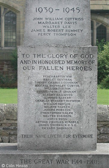 The War Memorial at Hellifield.