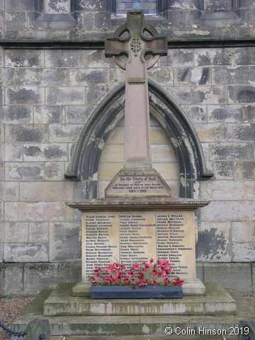 The War Memorial in the Church-yard at Holmbridge.