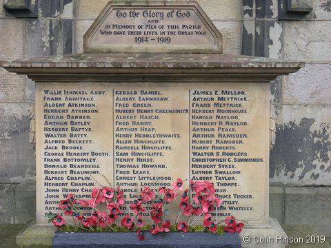 The War Memorial in the Church-yard at Holmbridge.