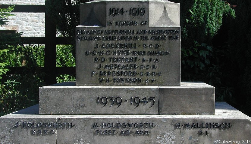 The War Memorial at Kettlewell.