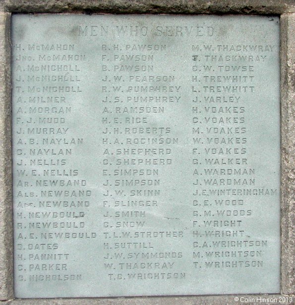 The The War Memorial at Killinghall