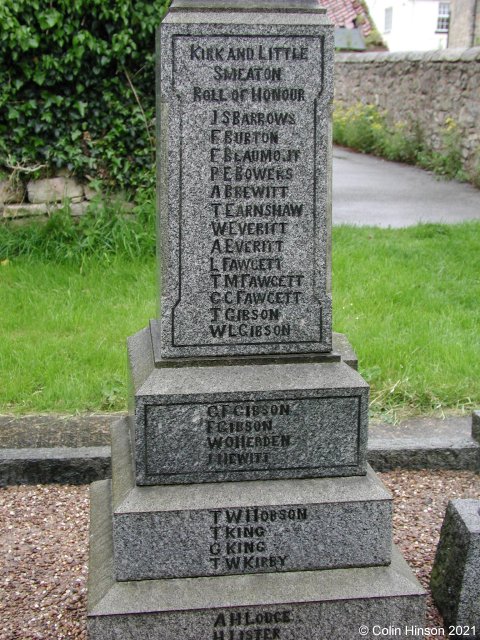 The War Memorial in St. Peter's Churchyard.