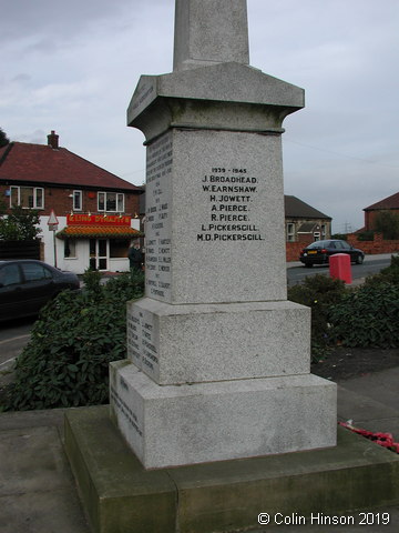 The War Memorial at Kirkhamgate.