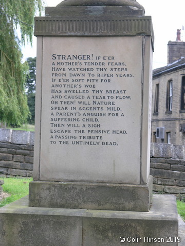 The 17 Children's Memorial in the Churchyard at Kirkheaton.