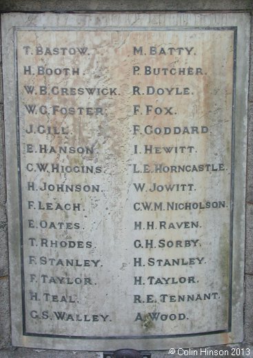 The War Memorial in the Churchyard at Kirkthorpe