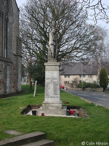 The War Memorial in the Churchyard at Laughton en le Morthen.