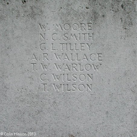 The World war I memorial in the churchyard at Ledsham