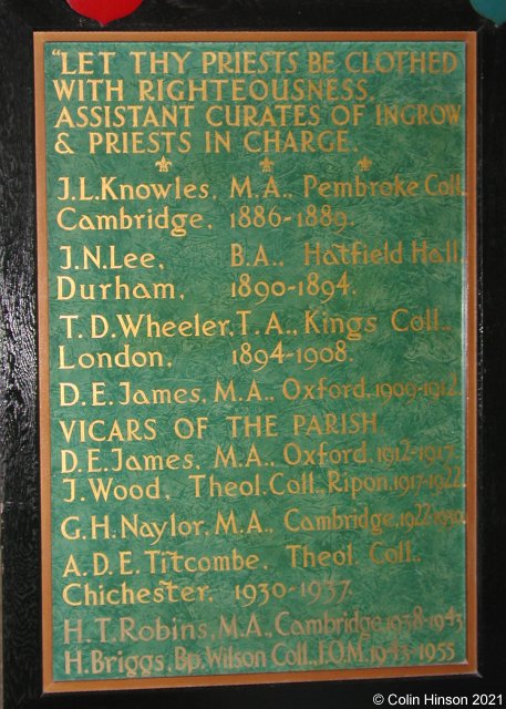 The List of Priests of Lees.
