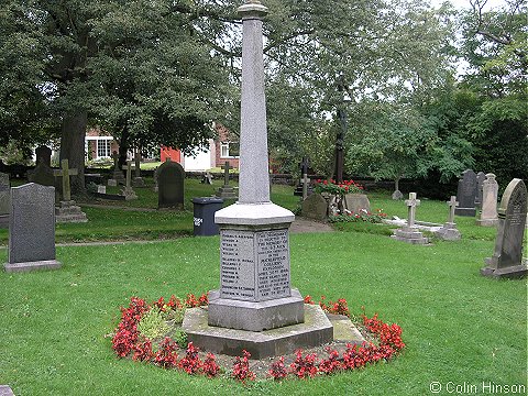 The Memorial for the 1896 Micklefield Colliery explosion in St. Mary's Churchyard, Micklefield.